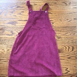 Maroon/Burgundy Corduroy Dress